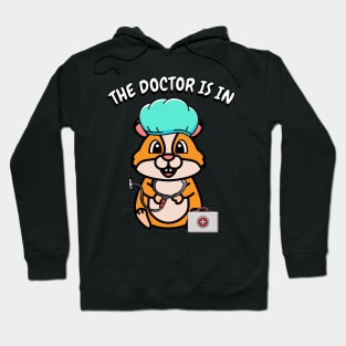 Cute hamster is a doctor Hoodie